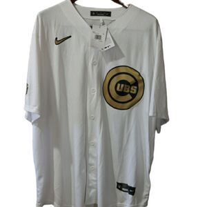 MLB Nike Chicago Cubs White Button-Down Jersey XXL NWT Authentic Home Style